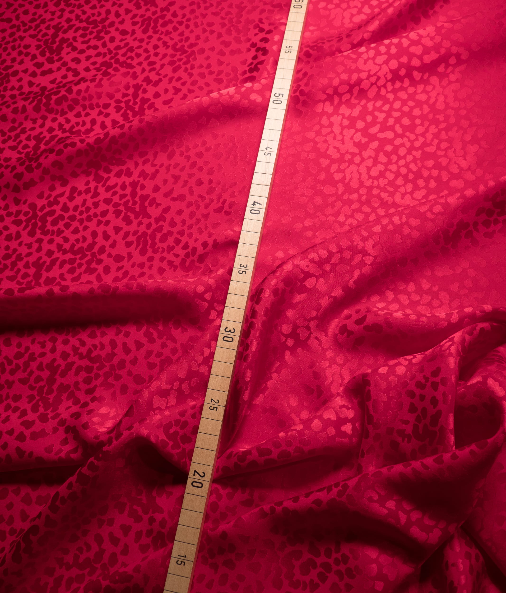 Crimson Red Leopard Jacquard Silk Bow Tie