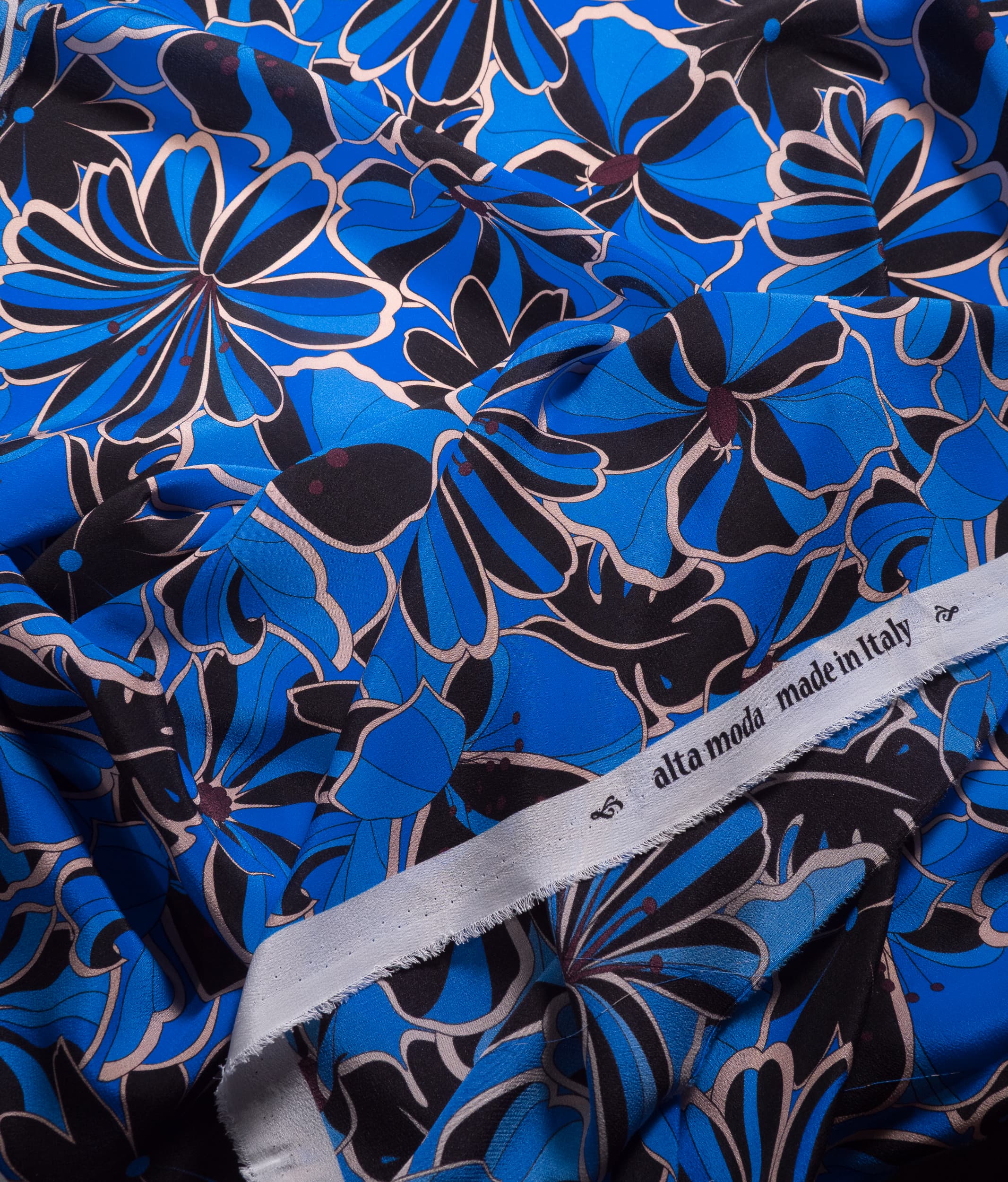 Royal Blue Floral Silk Bow Tie