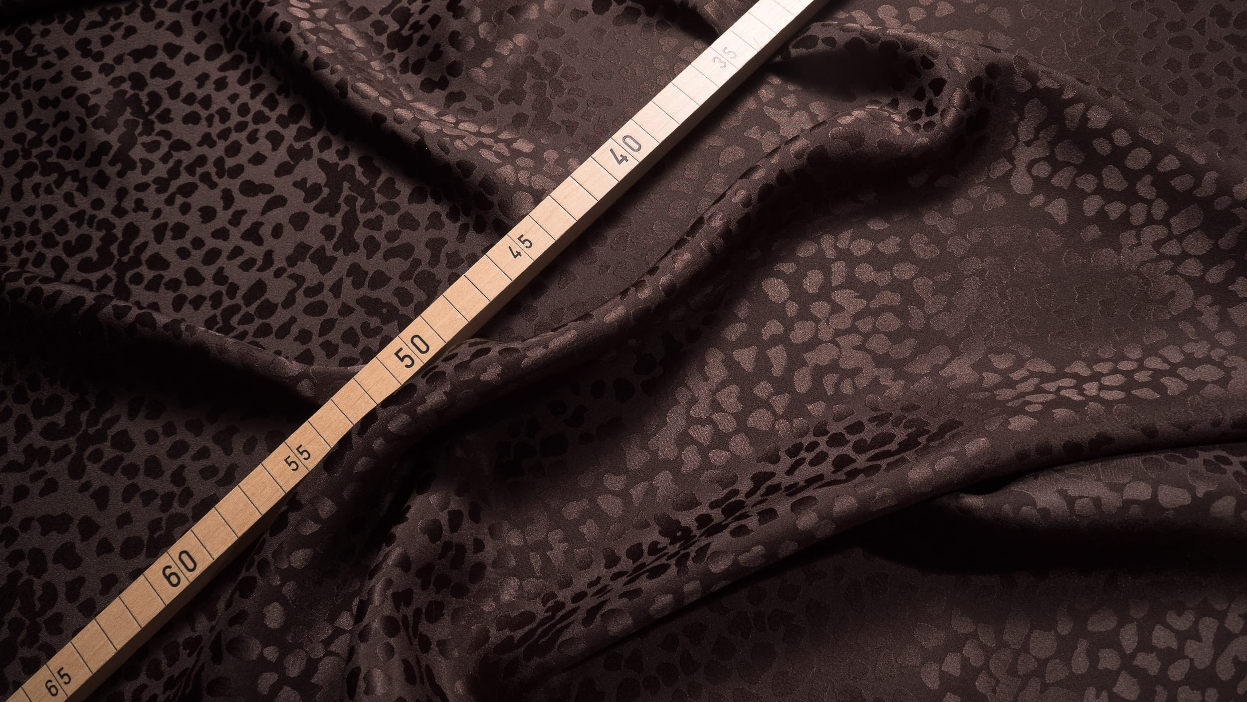 Espresso Brown Leopard Jacquard Silk Bow Tie