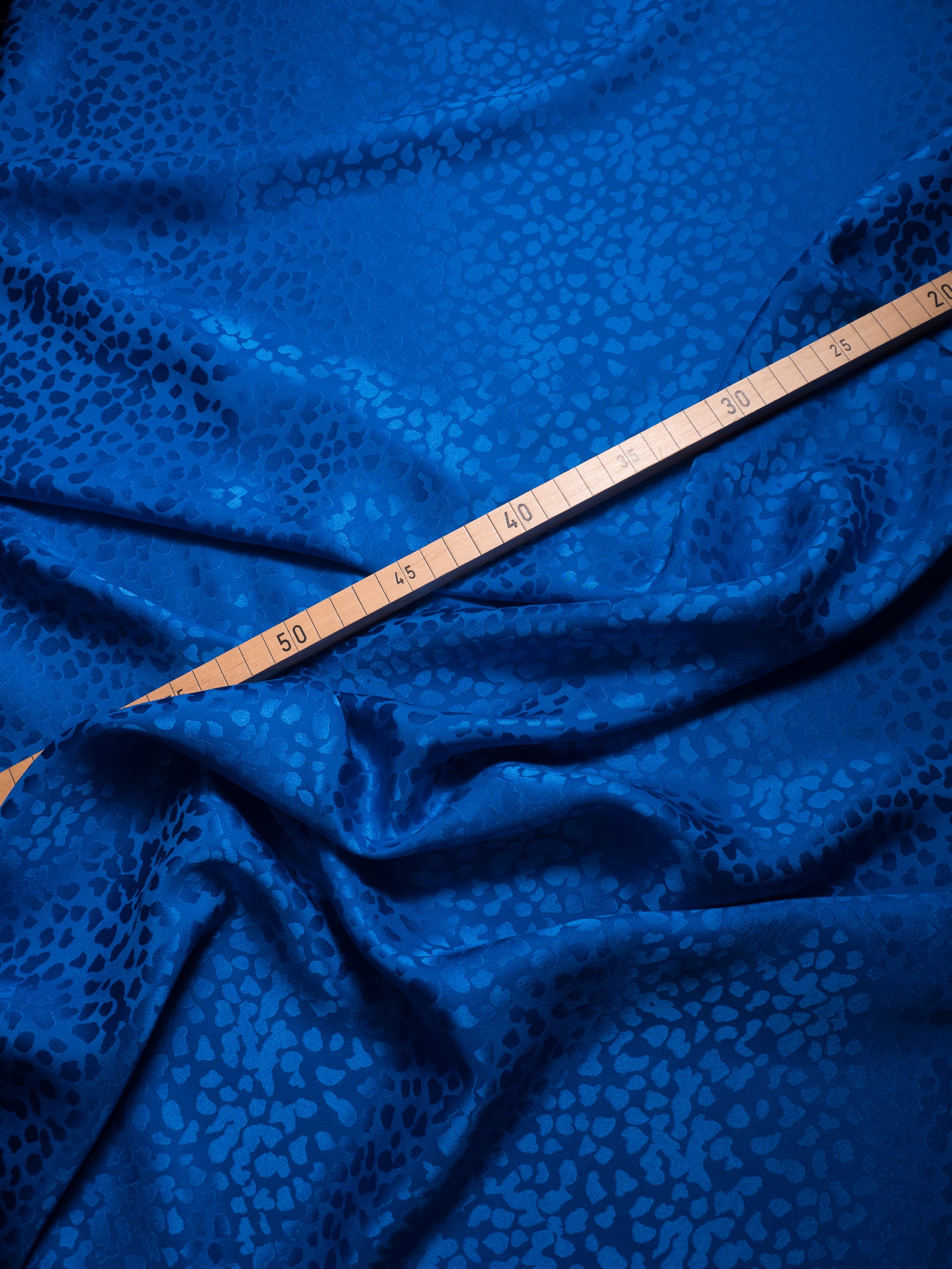 Royal Blue Leopard Jacquard Silk Bow Tie