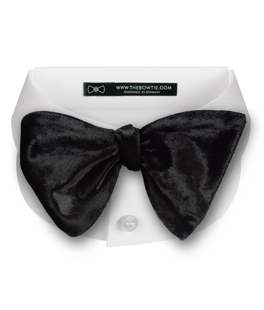 Black Velvet / Silk Bow Tie - HKG2