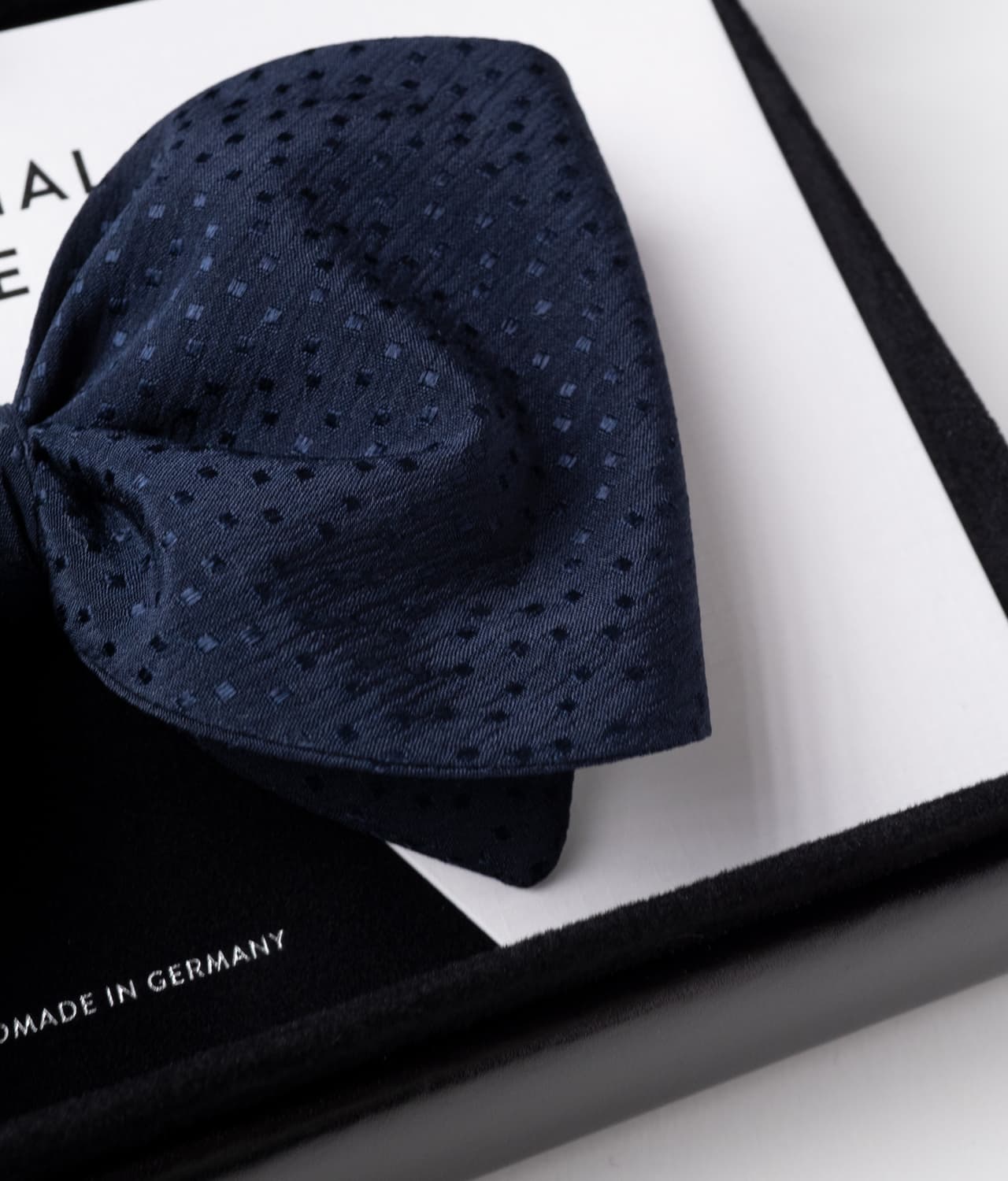 Blue 100% Silk Bow Tie - Timeless Elegance