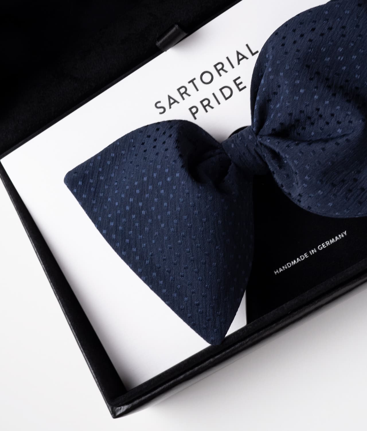 Blue 100% Silk Bow Tie - Timeless Elegance